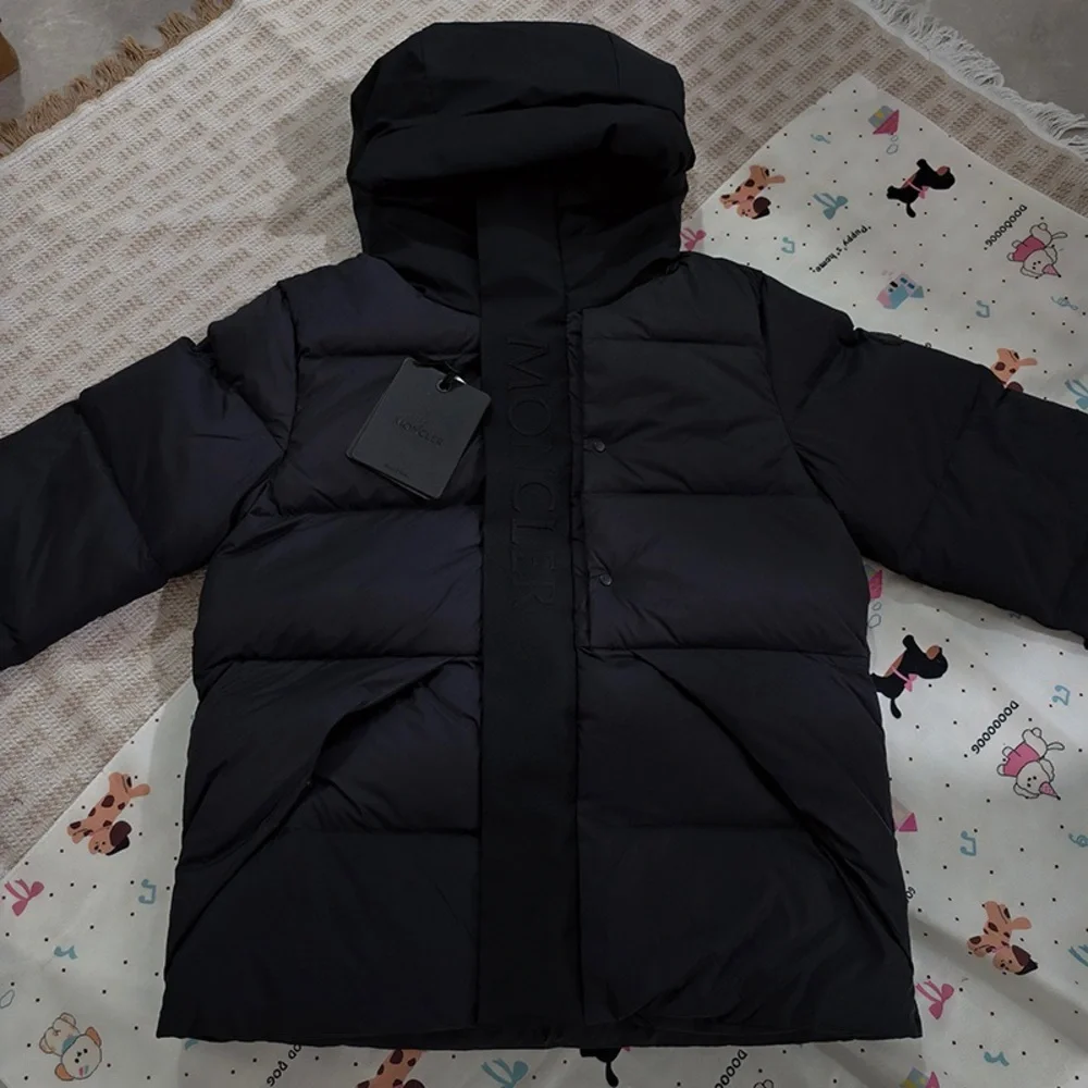 Moncler Black Hooded Down Jacket - Picture 2 of 13